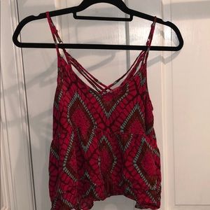 Pink/Maroon tank top